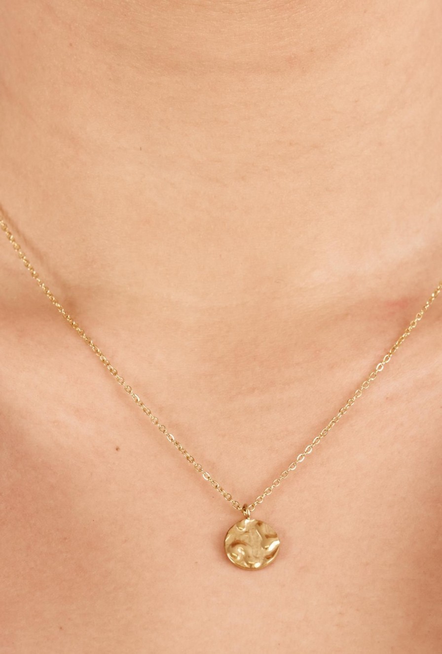 Women Girl and the Sun Other Accessories | Frankie Circle Necklace-Gold