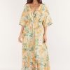 Women Girl and the Sun Dresses | Marcy Maxi Dress-Wildflower Print