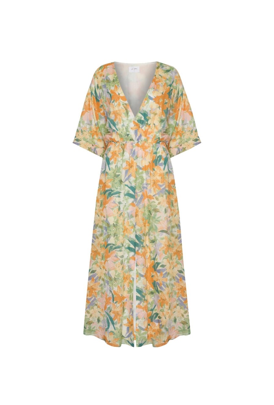 Women Girl and the Sun Dresses | Marcy Maxi Dress-Wildflower Print