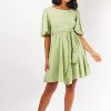 Women Girl and the Sun Dresses | Moira Mini Dress-Apple Green