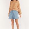 Women Girl and the Sun Tops | Keira Knit-Caramel