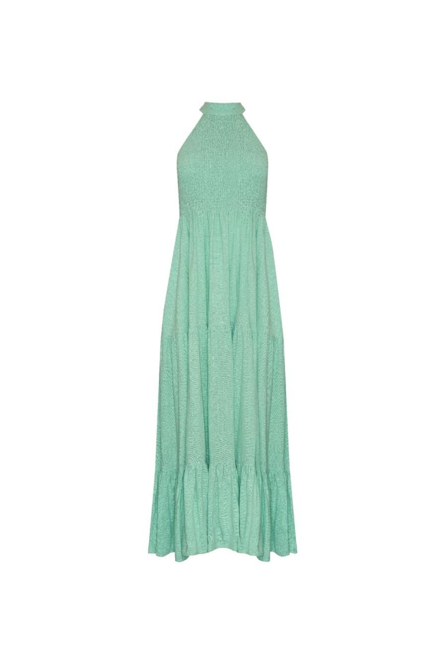 Women Girl and the Sun Dresses | Helene Maxi Dress-Seafoam Green