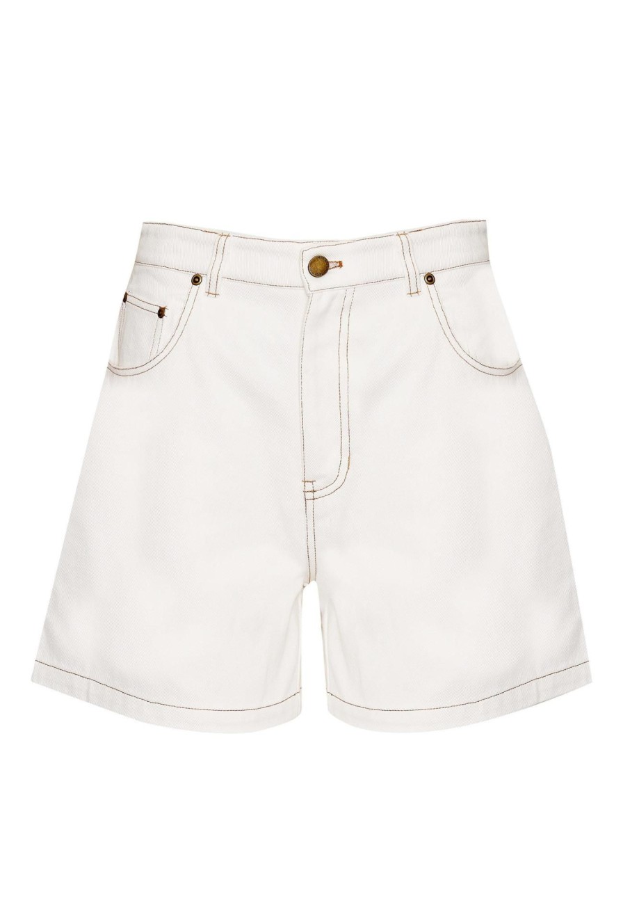 Women Girl and the Sun Denim | Gypsy Shorts-Ivory