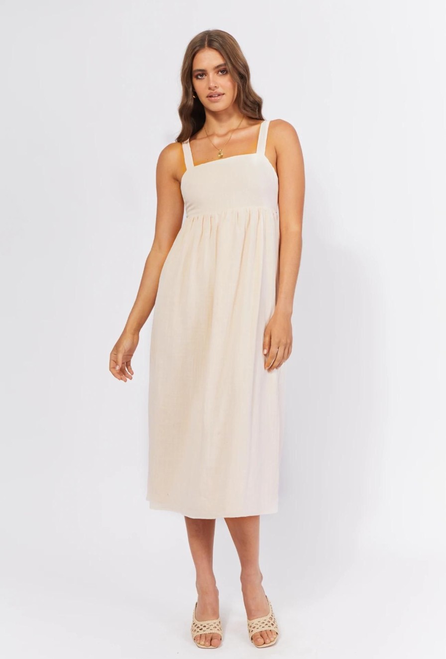 Women Girl and the Sun Dresses | Lexi Midi Dress-Dusty Pink