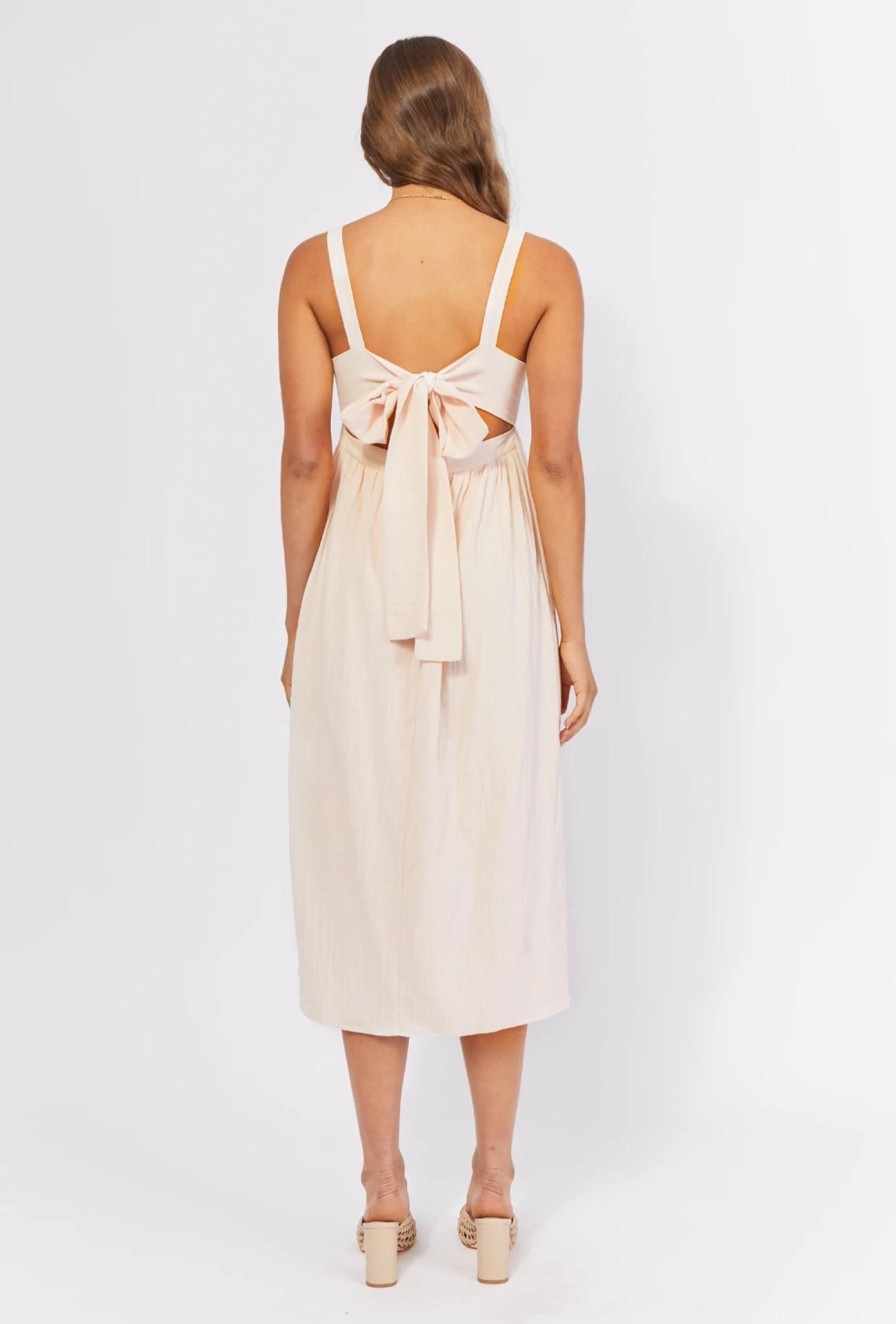 Women Girl and the Sun Dresses | Lexi Midi Dress-Dusty Pink