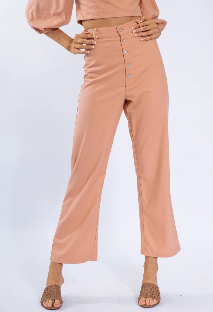 Women Girl and the Sun Bottoms | Cruz Pants-Coral