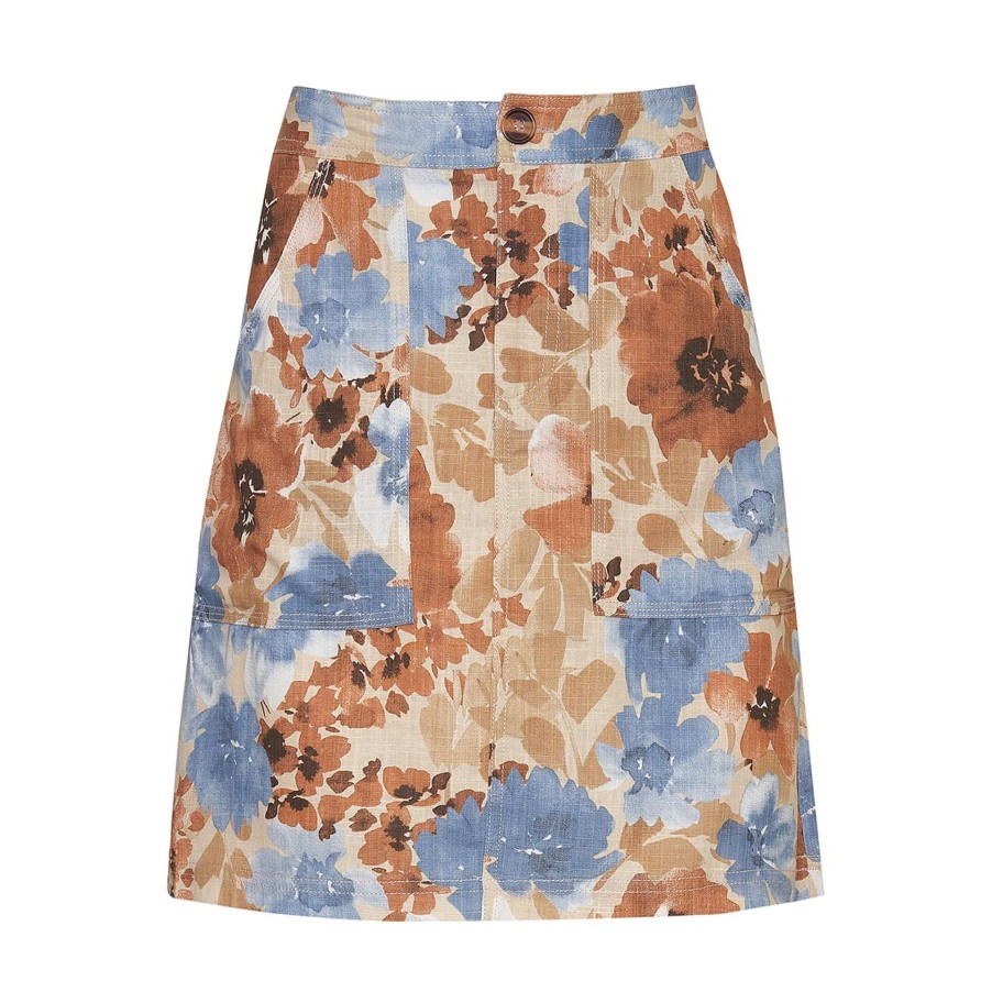 Women Girl and the Sun Bottoms | Raya Mini Skirt-Poppy Floral Print