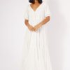 Women Girl and the Sun Dresses | Harper Maxi Dress-White Eyelet