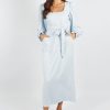 Women Girl and the Sun Dresses | Idalia Midi Dress-Blue