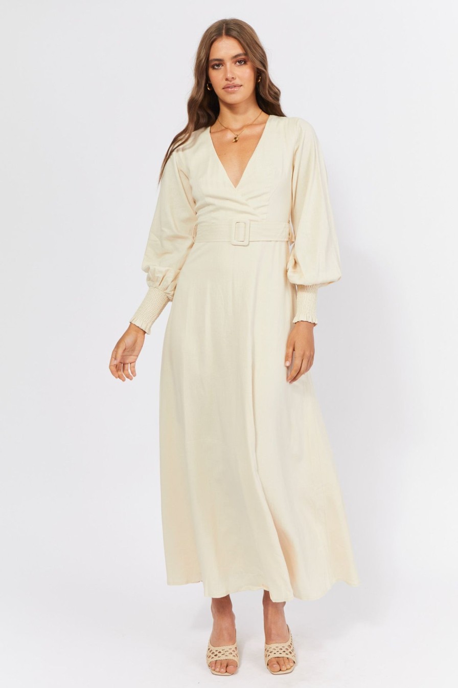 Women Girl and the Sun Dresses | Laurent Maxi Dress-Beige