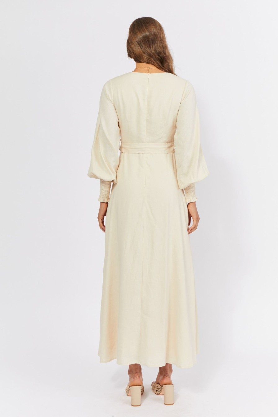 Women Girl and the Sun Dresses | Laurent Maxi Dress-Beige