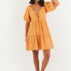 Women Girl and the Sun Dresses | Violeta Mini Dress-Mandarin