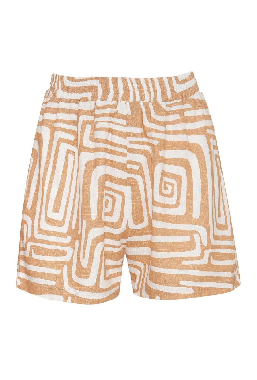 Women Girl and the Sun Bottoms | Adelina Shorts-Terraza Print