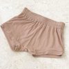 Kids Girl and the Sun | Kids Como Shorts-Light Brown